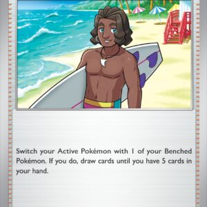 Karta Pokémon: Surging Sparks - 187 - Surfer (Reverse Holo)
