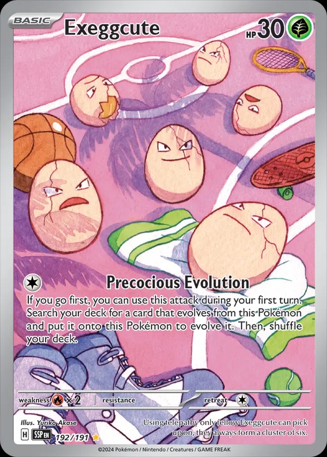 Karta Pokémon: Surging Sparks - 192 - Exeggcute