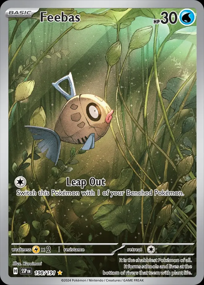 Karta Pokémon: Surging Sparks - 198 - Feebas