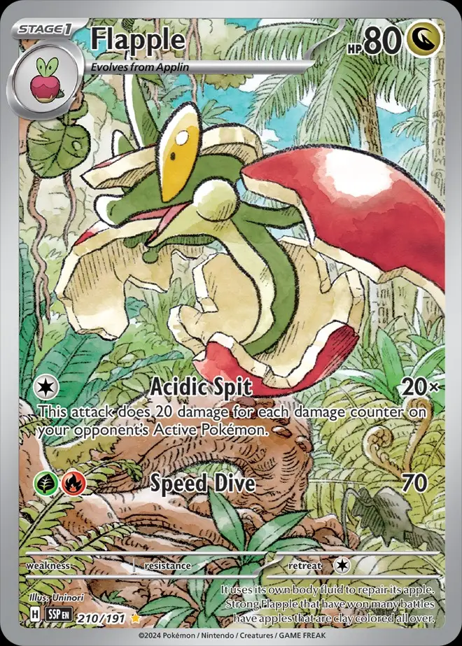 Karta Pokémon: Surging Sparks - 210 - Flapple