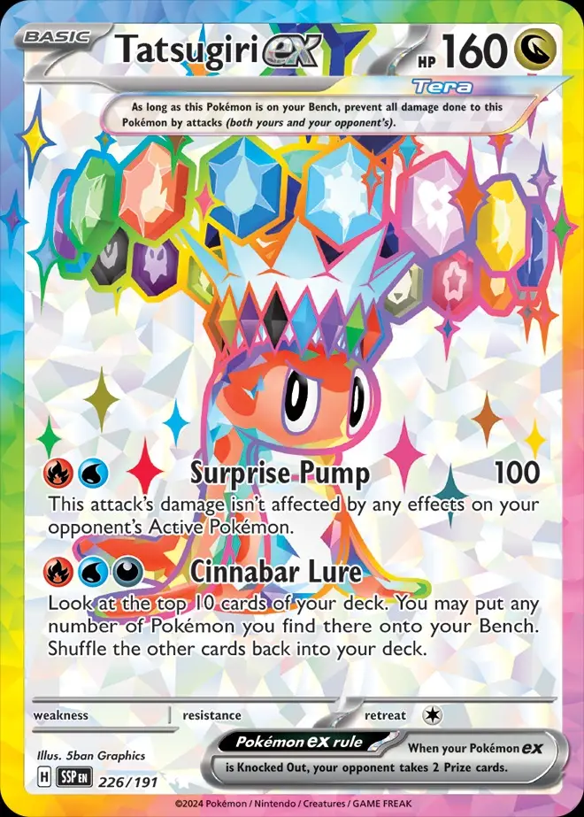Karta Pokémon: Surging Sparks - 226 - Tatsugiri ex