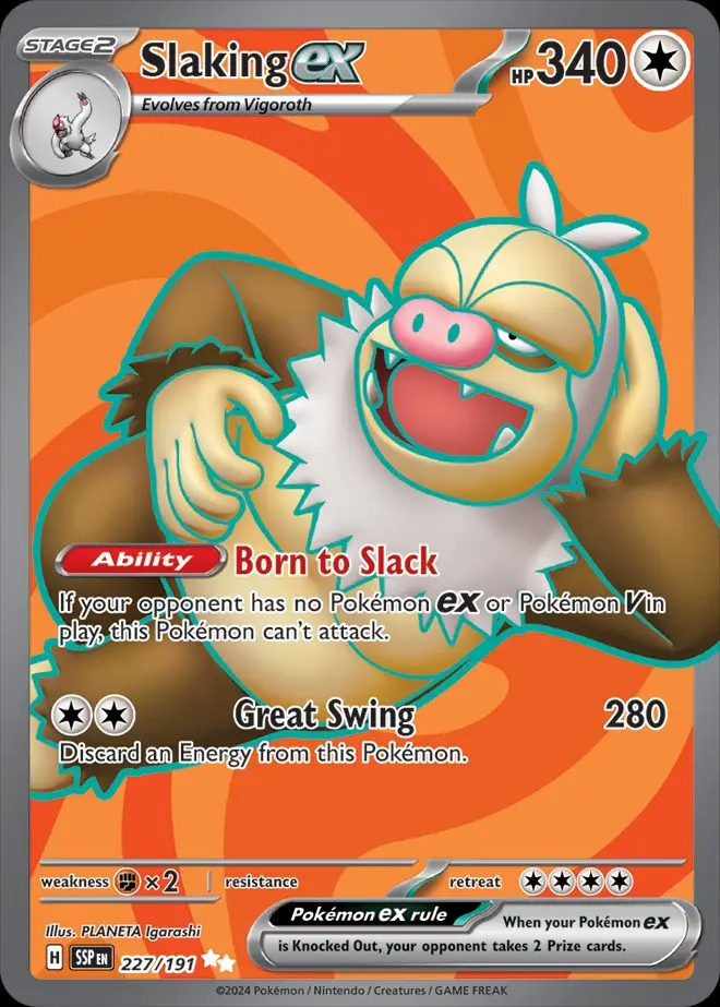 Karta Pokémon: Surging Sparks - 227 - Slaking ex