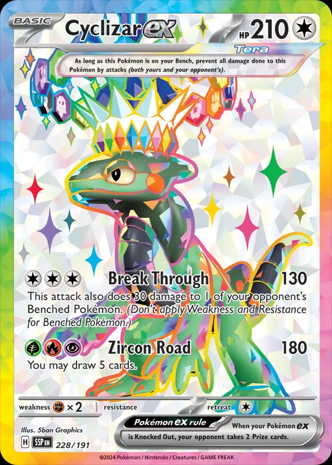 Karta Pokémon: Surging Sparks - 228 - Cyclizar ex
