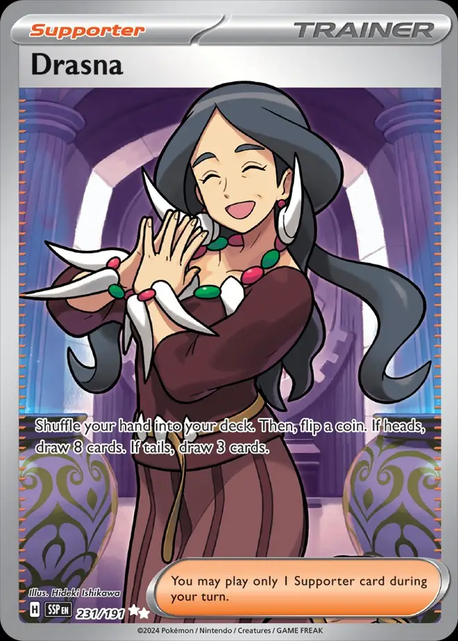 Karta Pokémon: Surging Sparks - 231 - Drasna