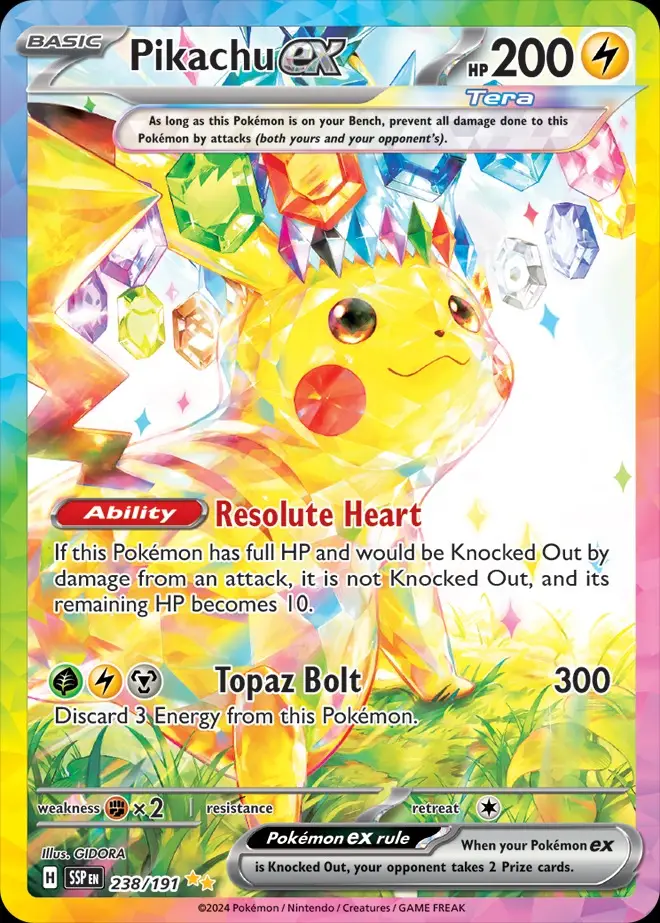 Karta Pokémon: Surging Sparks - 238 - Pikachu ex