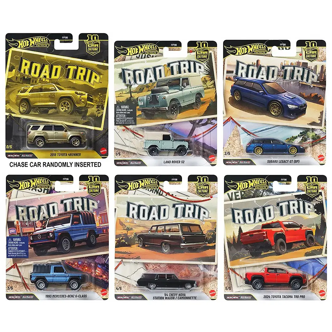 Fabrycznie Zapakowany Karton - Hot Wheels Premium Car Culture Road Trip