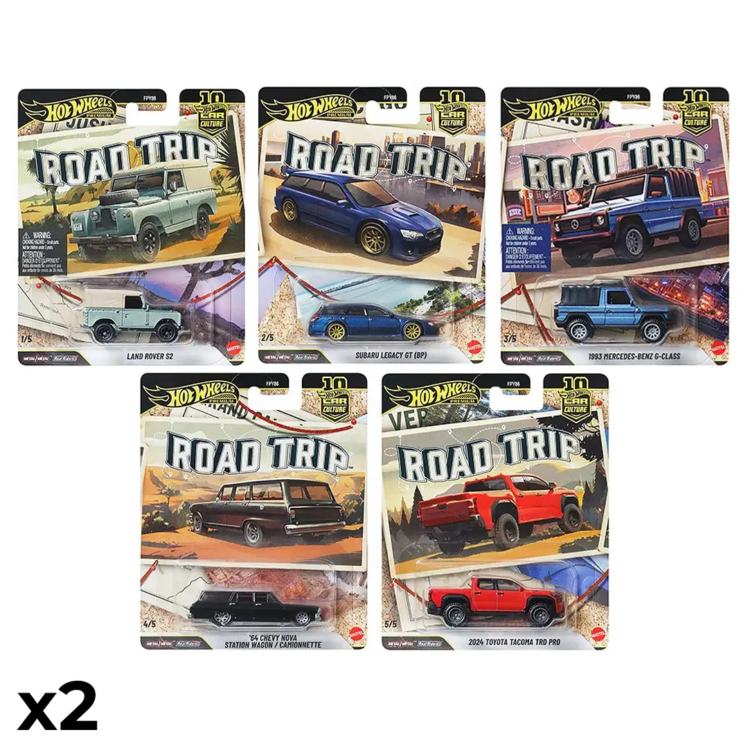 Fabrycznie Zapakowany Karton - Hot Wheels Premium Car Culture Road Trip - obrazek 2